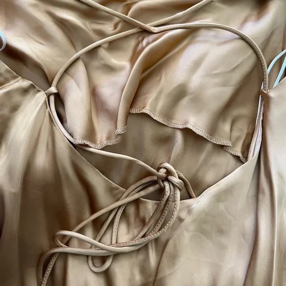 GOLD Diamante Wilfred by Aritzia Dress - Picture 4 of 4